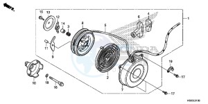 TRX250TMG TRX420 Europe Direct - (ED) drawing RECOIL STARTER