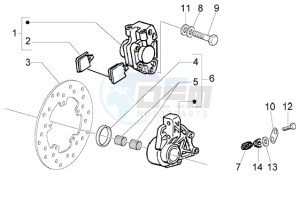 LX 50 2T drawing Disc brake caliper