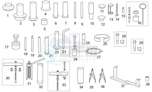 Special Tools F ScooteRS 50 and 100 -- drawing MY,CW,MA,CY,CA,A.E. Engine kit