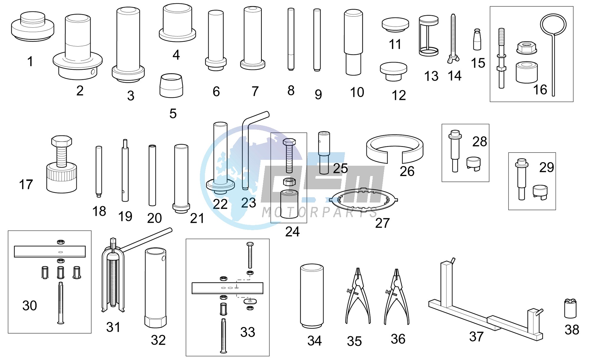 MY,CW,MA,CY,CA,A.E. Engine kit