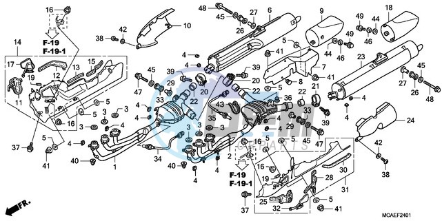 EXHAUST MUFFLER (EXCEPT G L1800-BR)