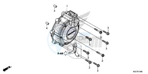 CBR650F 2ED - (2ED) drawing GENERATOR COVER