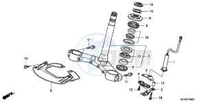 GL1800C drawing STEERING STEM