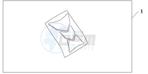 CBF600S drawing TANK PAD HONDA WING LOGO