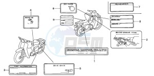 C90ST 70 drawing CAUTION LABEL