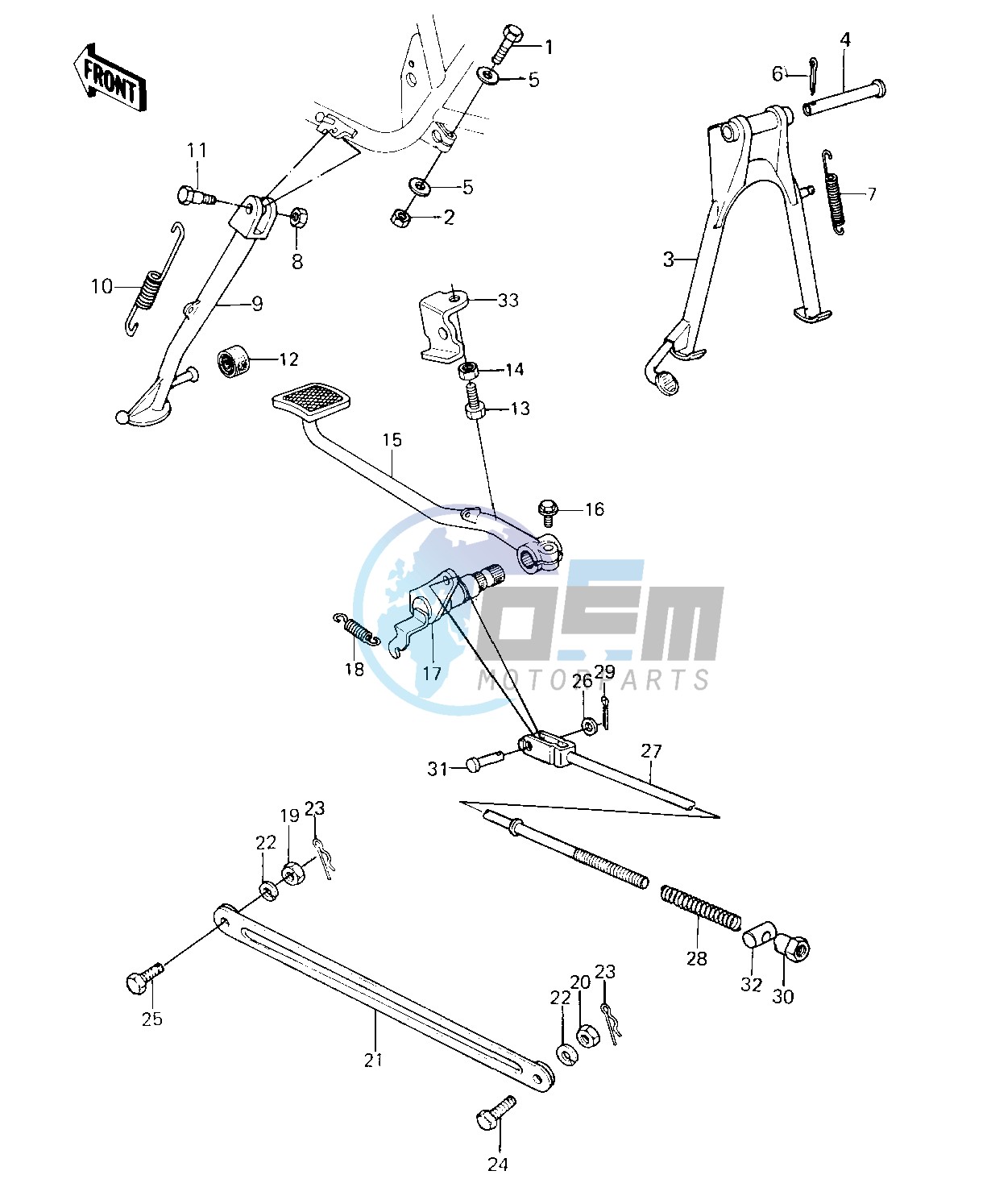 STANDS_BRAKE PEDAL -- 80-81 C1_C2- -