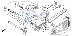 CBR1000RR9 BR / MME - (BR / MME) drawing SWINGARM