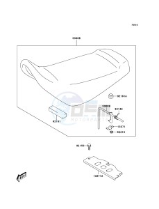 KFX50 KSF50-A3 EU drawing Seat