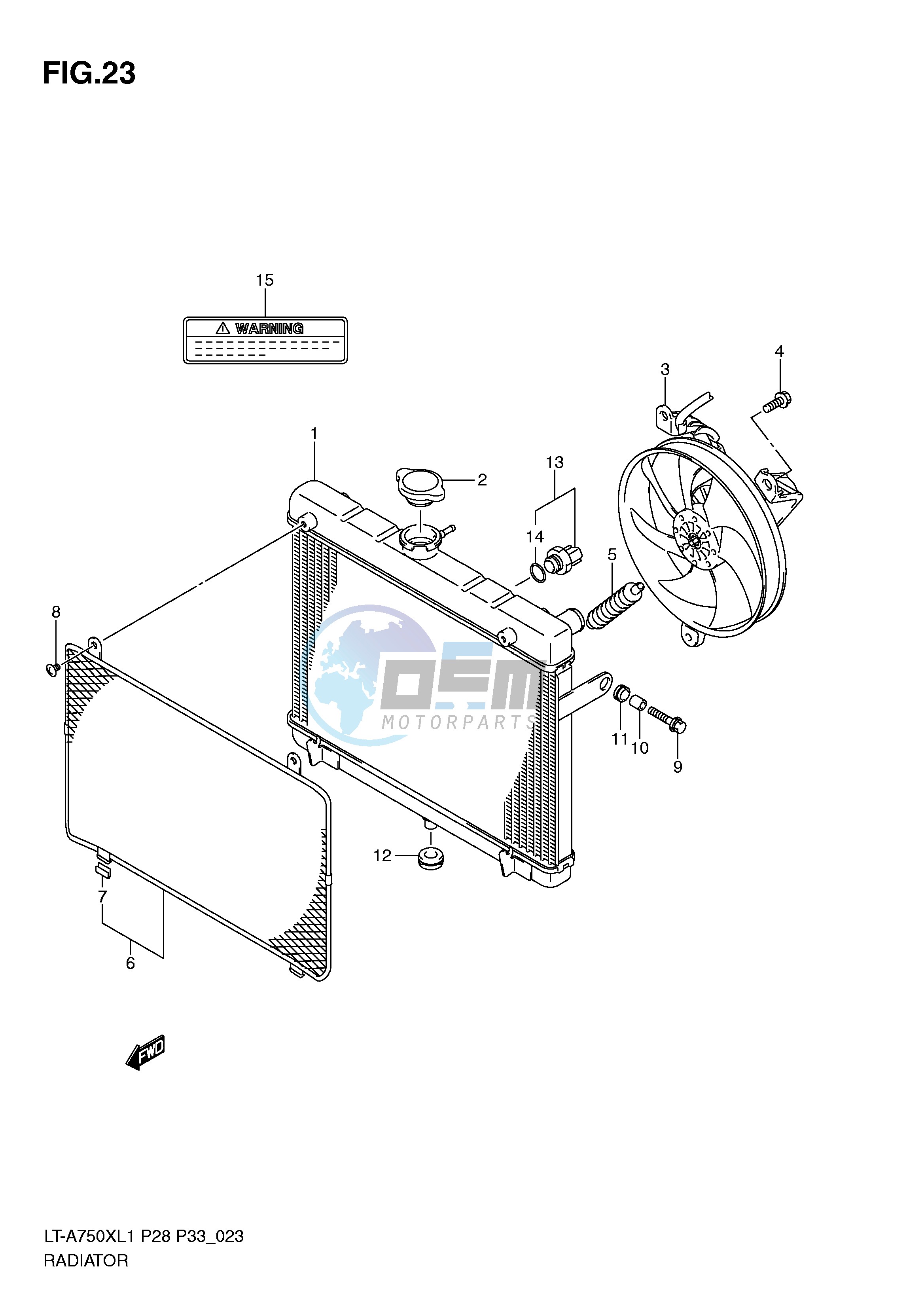 RADIATOR (LT-A750XZL1 P33)