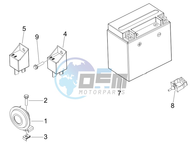 Remote control switches - Battery - Horn