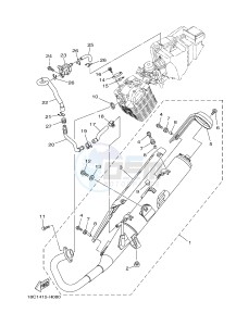 YBR125ESD (51P3) drawing EXHAUST