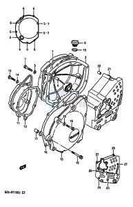 GSX-R1100 (G-H-J) drawing CRANKCASE COVER