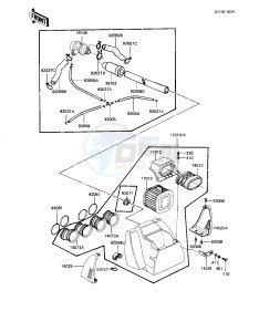 KZ 1100 L [LTD SHAFT] (L1) [LTD SHAFT] drawing AIR CLEANER