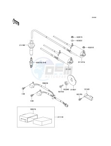 ZG 1000 A [CONCOURS] (A6F) A6F drawing IGNITION SYSTEM