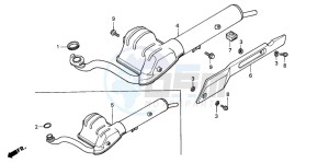 PK50 drawing EXHAUST MUFFLER