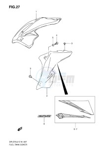 DR-Z70 EU drawing FUEL TANK COVER