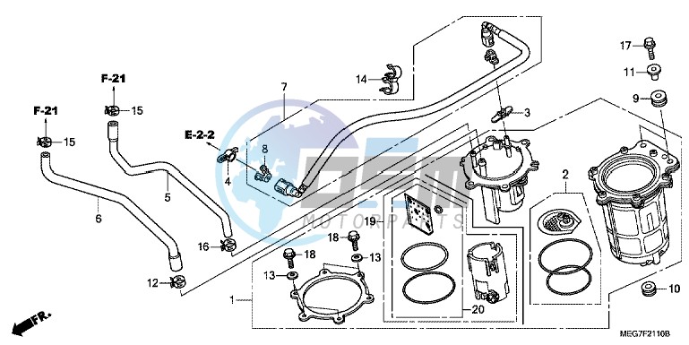 FUEL PUMP (VT750C2B/C2S/CS/C/CA)