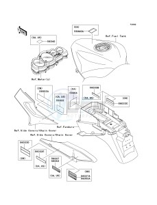 ZX 1200 C [NINJA ZZR 1200] (C1-C4) [NINJA ZZR 1200] drawing LABELS