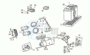 California III 1000 Carburatori Carburatori drawing Bosch starter motor