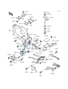 ZX 750 K [NINJA ZX-7R] (K1-K2) [NINJA ZX-7R] drawing ELECTRO BRACKET