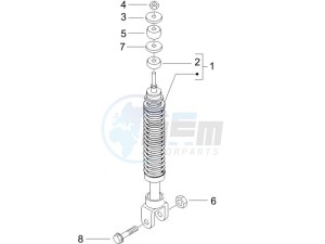 Runner 50 Pure Jet drawing Rear suspension - Shock absorbers