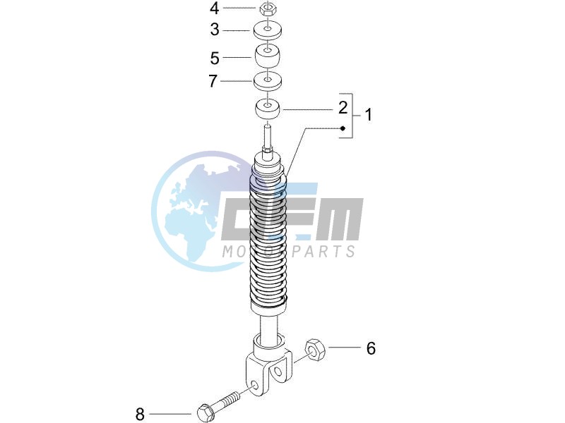 Rear suspension - Shock absorbers