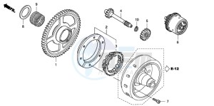 TRX680FA drawing STARTING GEAR