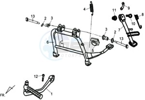 ORBIT II 50 drawing CENTRAL STAND /SIDE STAND/ KICKSTARTER PEDAL