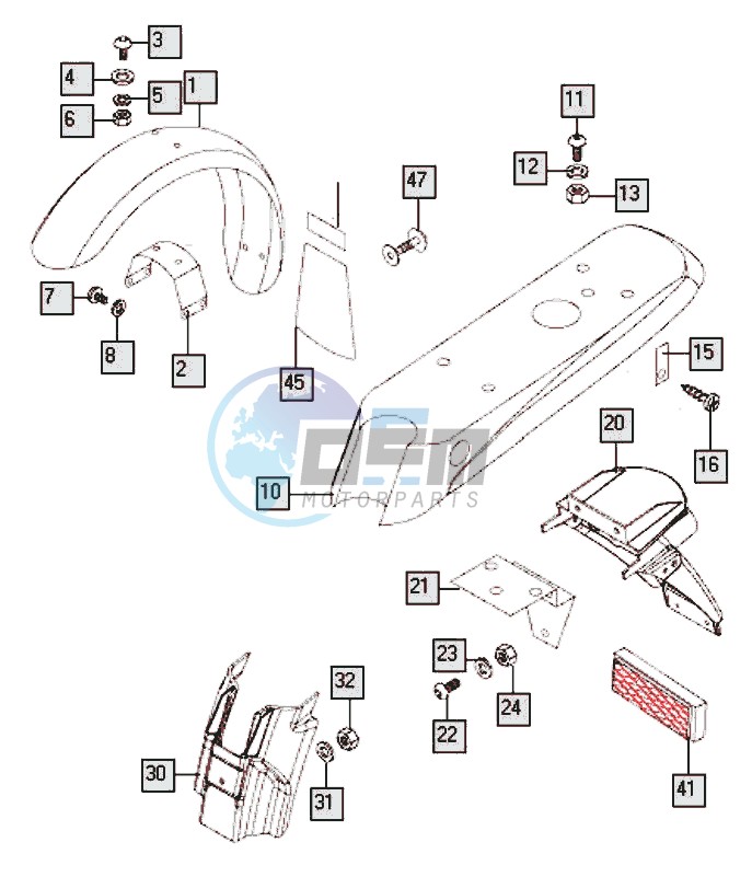 Mudguards-shields