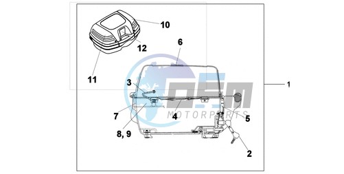 TOP BOX 45L UNPAINTED