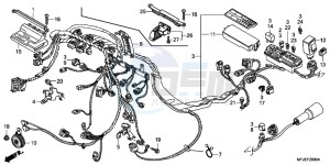 CBR600RRC drawing WIRE HARNESS