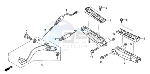 TRX680FA drawing STEP/PEDAL