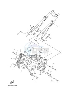 MTN850 MTN-850-A MT-09 ABS (BS29) drawing FRAME