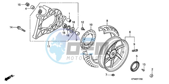 REAR WHEEL/SWINGARM