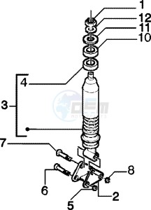 Zip 125 4T drawing Rear Damper