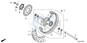 VT750CA9 Australia - (U / MME ST) drawing FRONT WHEEL