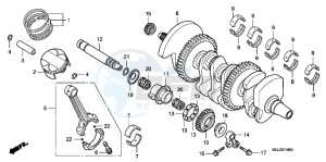 CBF1000FAB drawing CRANKSHAFT/ PI STON