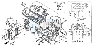 CB600F HORNET S drawing CRANKCASE