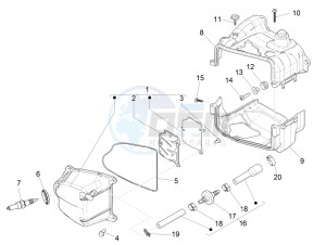 PRIMAVERA 50 4T 3V E4 30 MPH NOABS 30 Mph (NAFTA) drawing Cylinder head cover