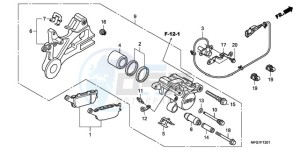 CB600FA39 Australia - (U) drawing REAR BRAKE CALIPER (CB600FA/FA3)