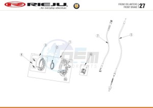 BYE-BIKE-25-KM-H-EURO4-HOLLAND-CARGO-RED drawing FRONT BRAKE