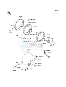 ELIMINATOR 125 BN125-A8 GB XX (EU ME A(FRICA) drawing Headlight(s)(UK)