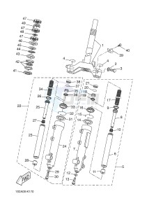 EW50N STUNT (3C7A) drawing FRONT FORK