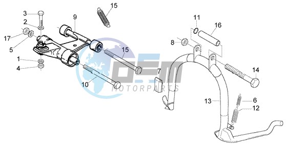 Central Stand - Swinging arm