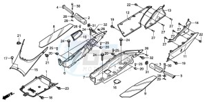 FES150A 125 S-WING drawing FLOOR PANEL/CENTER COVER (FES1257/A7)(FES1507/A7)