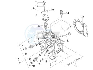 GTS 300 ie ABS Super (APAC) drawing Head unit - Valve