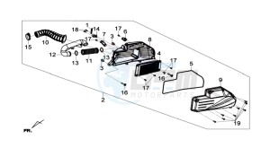 GTS 125I ABS drawing AIRFILTER