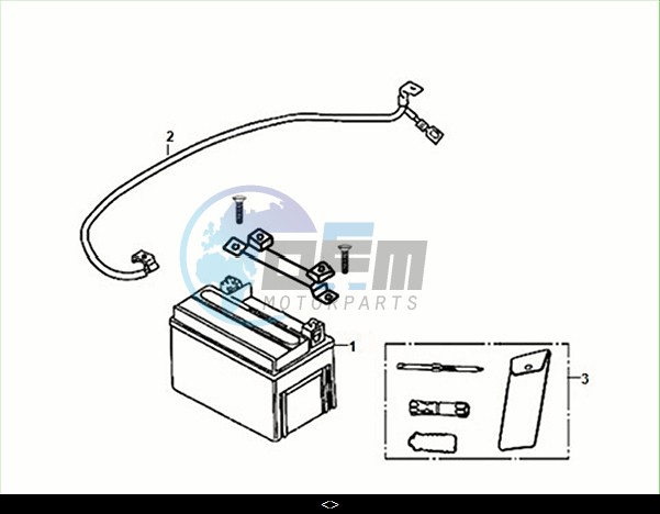 BATTERY - TOOL BOX