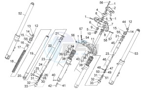 California Black Eagle 1100 drawing Front fork