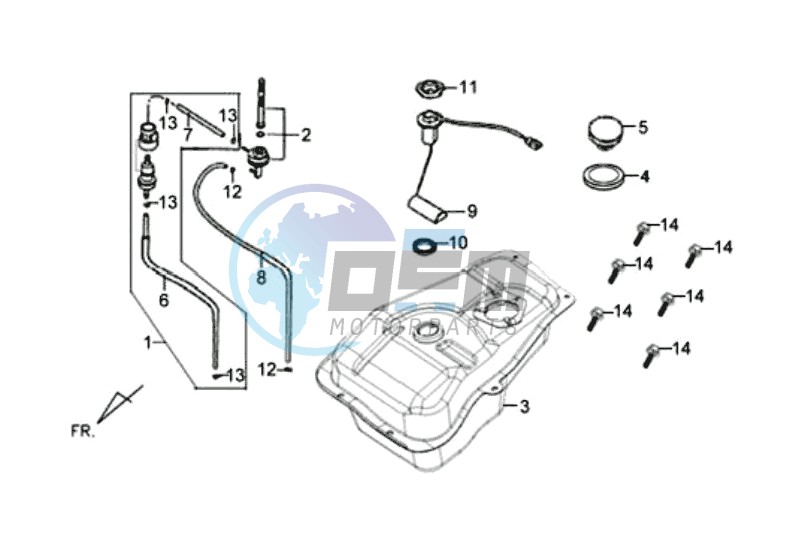 FUEL TANK - FUEL CUT